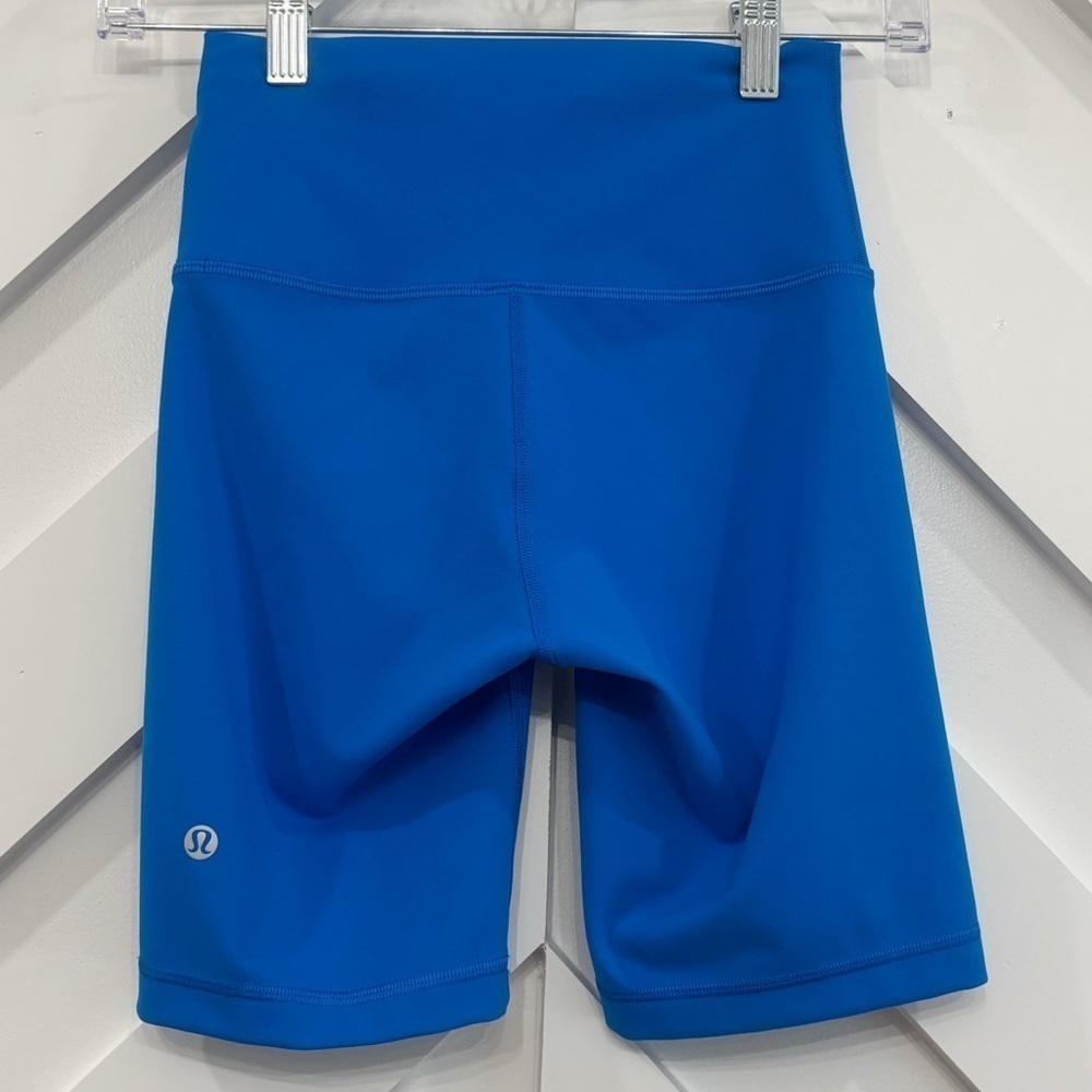 Lululemon Wunder Train High Rise Shorts 8" In Poolside Size 4